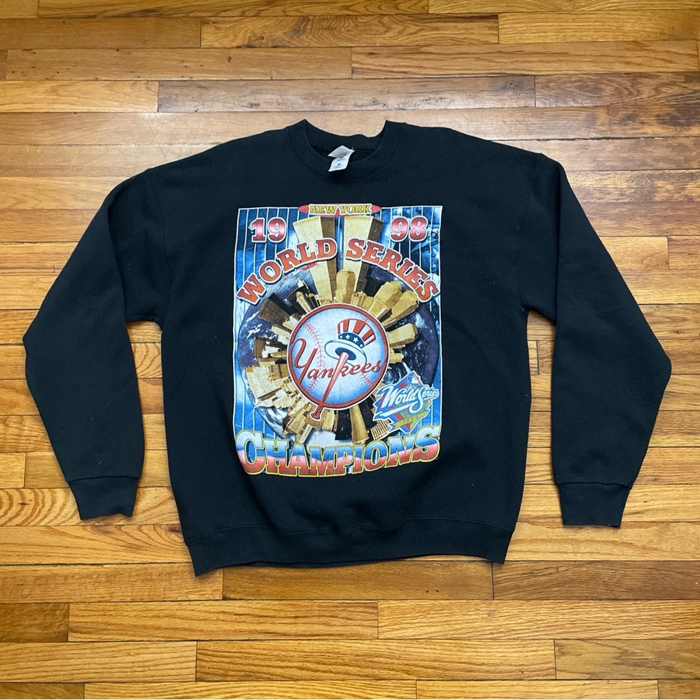 Vintage MLB New York Yankees 1998 World Series Champion Crewneck Sweatshirt Used